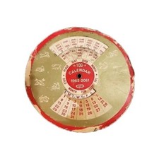 Calendario 100 anni dal 1962