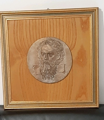 Bronzo volto uomo - bronzo-volto, uomo-bassorilievo