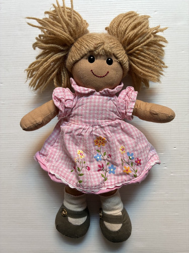 Bambola pezza rosa peluche - bambola,