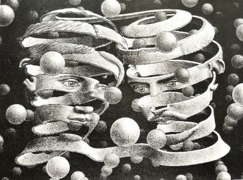 Escher stampa - m.,
