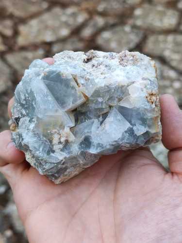 Minerali fluorite azzurra - *,