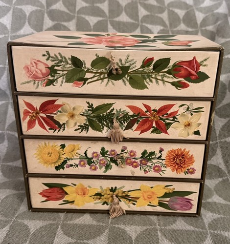 Vintage chocolate box drawers - chocolate,