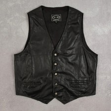 Giubbotto gilet pelle vintage