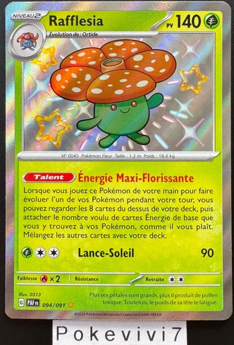 Carte pokemon rafflesia - carte,