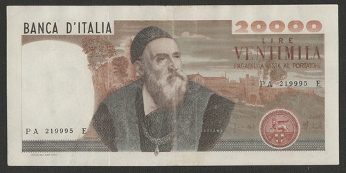 20000 lire tiziano decr - 20000,