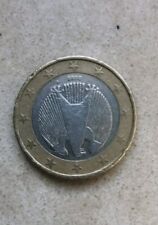 Moneta Asse Ruotato 1 Euro Germania 2002 Aquila Difetto Rara