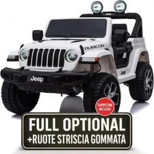 Auto Macchina Elettrica Jeep Wrangler Rubicon 12V per Bambini porte apribili Con