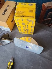 FENDINEBBIA RETTANGOLARE H3 TRASPARENTE HELLA 1FD135198-011 19cm × 9cm NUOVO 