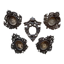 *HH* Lotto Piccole Cornicette Vintage Liberty Vittoriane Cornice Portafoto Foto 