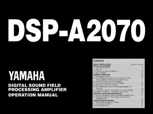Yamaha dsp a2070 - yamaha, amplificatore