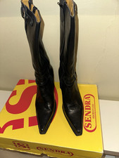 Stivali da cowboy Sendra neri originali vintage