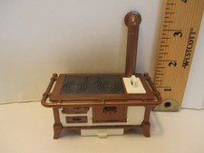 Playmobil cucina STUFA/FORNO A LEGNA IN RAME VECCHIO STILE CON TUBO SFIATO