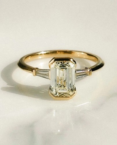Anello fidanzamento oro - di, in