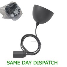Ikea GRÅVACKA Set di cavi grigi per portalampadina E27, 1,8 m lampada a sospensione completa.