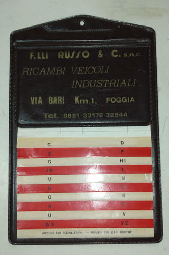 Vecchia rubrica telefonica - rubrica,