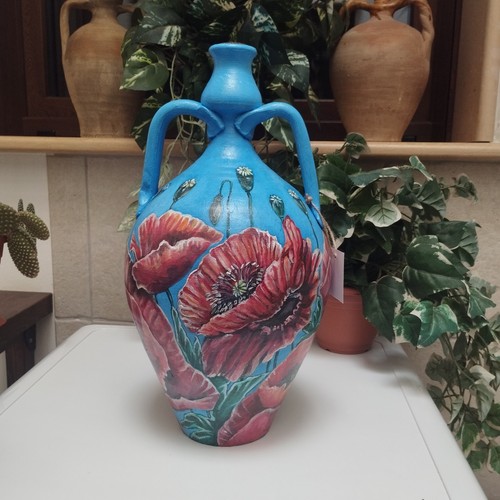 Vaso terracotta dipinto a - vaso,