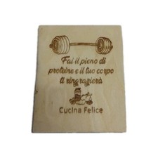 Magnete motivazionale in legno