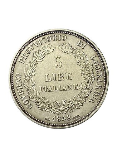 Moneta argento copia 5lire - moneta,