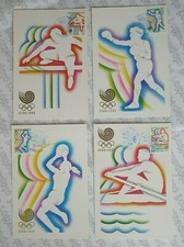 4 CARTOLINE FDC OLIMPIADI DI