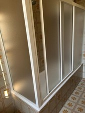 Box Doccia per Vasca a 2 Lati in Vetro 186x65x140