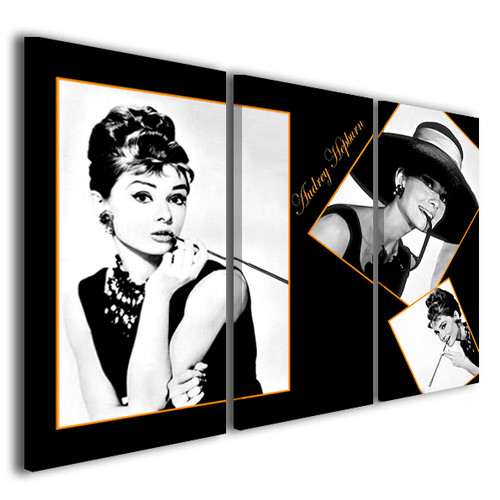 Stampa tela audrey - su, hepburn