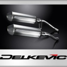 Kit Bidone Silenziatore Scarico Suzuki GW250 Inazuma 2012-2018 343mm X-Oval Titanio