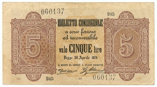 Lire biglietto consorziale - lire,