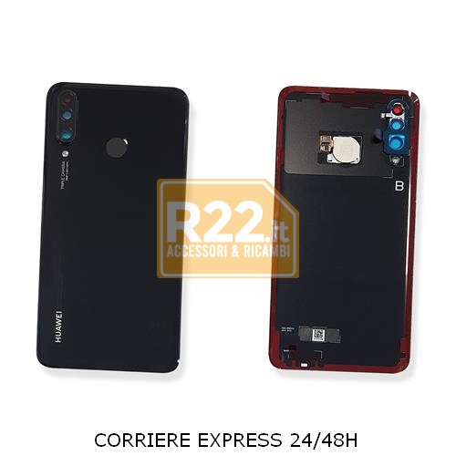 Back cover p30 nero vetro - back,