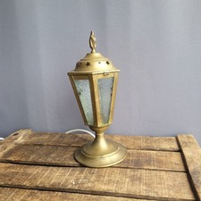 Vintage Brass Lantern Table