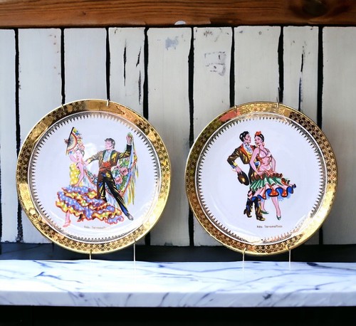 Vintage plates spanish - vintage,