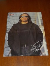 (Rivista Tv Stelle) Poster VASCO ROSSI con autografo (41 x 55 cm) anni 90 