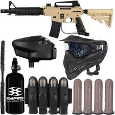 Tippmann US Army Alpha Black Elite Tactical Vendetta Paintball Kit - Tan