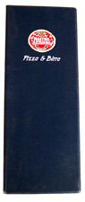 A2 -VINTAGE PORTA MENU LISTINO PIZZA BIRRA NASTRO AZZURRO mis.33X13 cm. 4 pagine