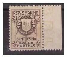 SAN MARINO 1910 -  STEMMA 1