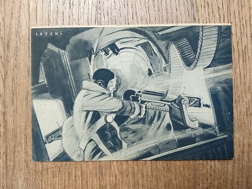 Cartolina aeronautica latini - cartolina,