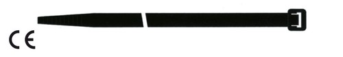 Fascette cablaggio nera - fascette,