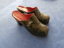 scarpe donna PELLE VERA n. 40 anni 70 ORIGINALI vintage
