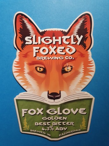 Slightly foxed brewery fox - slightly,