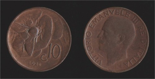 Centesimi 1921 ape - centesimi,