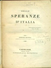 DELLE SPERANZE D'ITALIA LIBRI