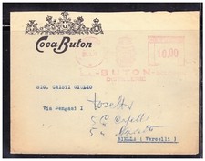 Busta Commerciale Bologna Coca Buton Timbro Meccanico Rosso 1948 KYA509