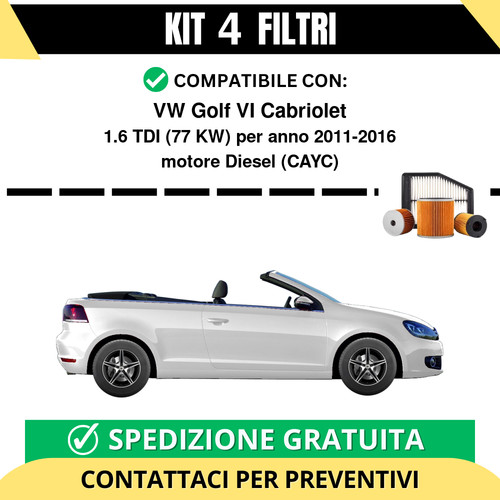Kit filtri risparmio per - 4,