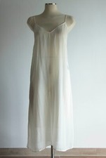 ISABEL MARANT Ecru Midi Dress Vestito Lungo Panna Nozze Seta Silk XS-S EU36