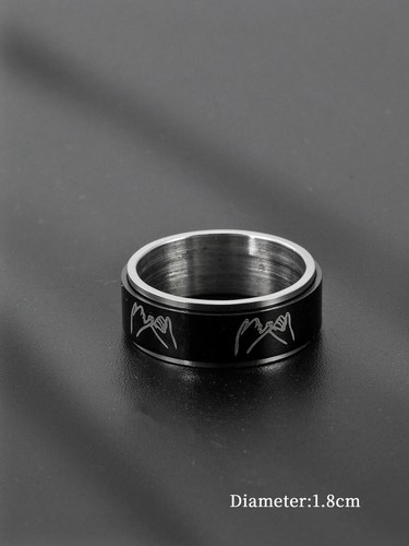 Anello uomo con fumetto - , nero