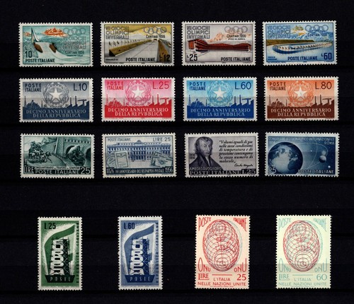 Italia 1956 annata completa - -,