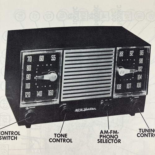 1953 rca victor radio - 1953,