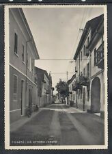 Cartolina Ticineto Via Vittorio Veneto BICICLETTE AF194