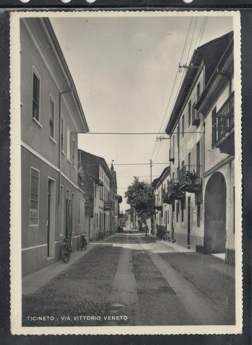 Cartolina ticineto via - ticineto,