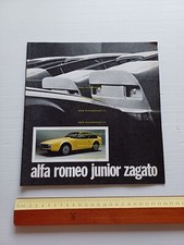Alfa Romeo Junior Zagato 1969 depliant articolo Style Auto originale italiano