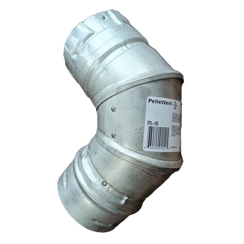 Pelletvent gomito 3 - 90°, 3"
